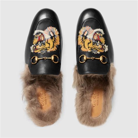 gucci princeton mens tiger slippers|gucci princetown slipper sale.